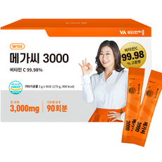 Vitamin Village Mega C 3000 維他命C粉, 90條, 1盒