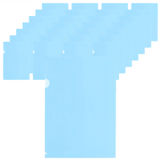 OTO歐迪奧文具 L型文件收納夾 A4 透明藍色, 50片