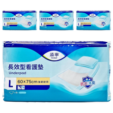 TENA 添寧 長效型看護墊, L(60 x 75cm), 8片, 4包