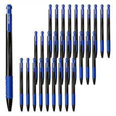 PENROTE 筆樂 中油筆 919 藍色 書寫流暢, 50支