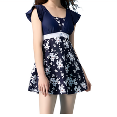 Summer love 夏之戀 大女連身帶裙, 彈性纖維尼龍花朵裙, 2L, 954, 1件