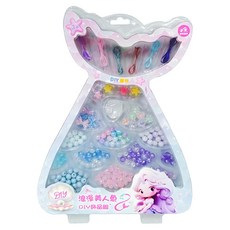 新台圖書 浪漫美人魚 DIY飾品組, 1組, 混和顏色