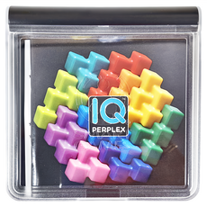 SMART GAMES IQ隨身遊戲 IQ消波塊, 120個遊戲關卡 單人遊戲 6歲以上, 10片, 1盒