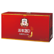 正官庄 活蔘28D 高麗蔘活力飲禮盒, 10瓶, 100ml, 1盒