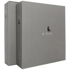 Album Shop Love Binder 自黏式相簿 灰貓 + 黑色內頁 50張, 灰貓(黑色或白色)