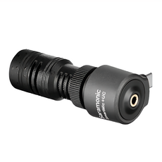 Saramonic 楓笛 智慧型手機麥克風 SmartMic + UC 超輕巧耐用 即插即用 操作簡單快捷, 黑色