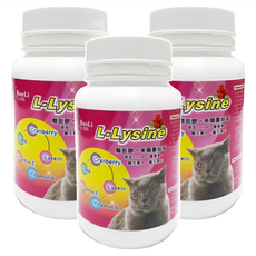 baelLi 百粒 離胺酸+蔓越莓 L-Lysine 蔓越莓萃取 DHA 葉黃素, 100g, 特別添加Lutein葉黃素、DHA, 3罐