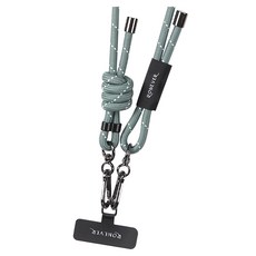 RONEVER 手機編織掛繩 PD038-2, 鼠尾草綠, 1條