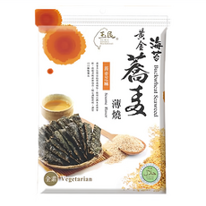 玉民 台灣黃金蕎麥海苔薄燒 蕎麥芝麻 全素, 40g, 1包