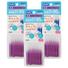 EBiSU 惠百施 Daily 齒間刷 L, 20支, 3盒