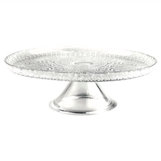 EXCELSA 浪漫風情玻璃蛋糕架，直徑21cm，高7cm，架面內徑19cm, 1個