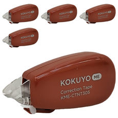 KOKUYO 國譽 ME 象牙白修正帶 B罫 6m KME-CTNT305DR, 跑道紅, 5個