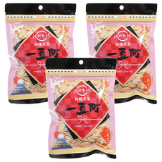 一豆町 柿種米果 鹹香酥脆日式米果, 75g, 3包