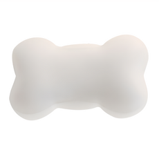 Sunday Life 骨頭造型皮質矽膠護腕墊 - 舒適支撐, 柔軟矽膠, 防滑設計, 趣味造型, 白色, 1個