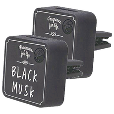 John's Blend 車用芳香劑, 夾在冷氣出風口, 黑麝香, 2個