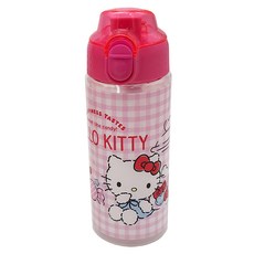 Hello Kitty 凱蒂貓 直飲手提水壺 500ml, 粉色, 1個