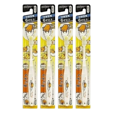 EBiSU 惠百施 兒童牙刷 多種顏色可選, 蛋黃哥 顏色隨機, 4支, 6歲以上