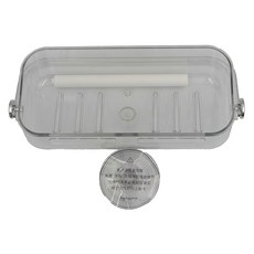 apex Innovation 多功能吸盤調節水槽瀝水收納架 PET材質 尺寸21.5*12.3*19.6公分, 透明, 1個