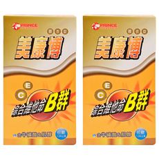 PRinCE 王子製藥 美康博綜合維他命B群 膜衣錠 維生素C 維生素E 牛磺酸及肌醇, 1.05g, 60顆, 2盒