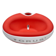 TORUS PET 寵物純淨過濾自動供水碗, 紅色, 1個