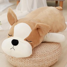 弘大善熙店 鬥牛犬狗狗玩偶抱枕, 棕色的