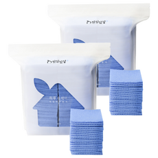 One Day One Clean Haru 拋棄式萬用洗碗布 100張 藍色, 2包