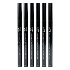 FZC 流星眼線液筆 持久防水, Black, 6支
