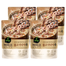 CJ bibigo 烤肉章魚粥, 420g, 4包