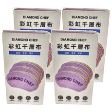 DiAMOND CHEF 彩虹千層布套裝, 瞬吸速乾, 3個, 4盒