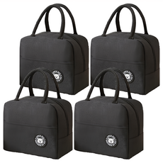 BangJiaShi 幫家適 日式拉鍊保溫包, 23 x 12 x 19.5cm, 4個, 黑色