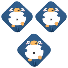 Lestar yey卡通矽膠防蟲防臭水槽 地漏蓋, 悠悠藍, 3個