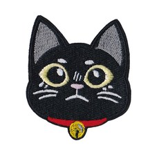 刺繡貼紙 台灣產, 黑貓, 1張