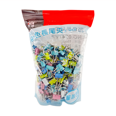 SDI 手牌 彩色長尾夾 NO.0247VP, 15mm, 288支, 1包