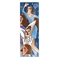 Miracle 墨瑞革 乾溼止滑專業加寬加長瑜珈舖巾 悅己之容, 185cm x 63cm, 1件