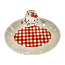 凱蒂貓 陶瓷盤, Hello Kitty 小廚師, 24 x 18.5 x 6cm, 1個