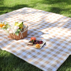 comet 手提折疊式防水野餐墊, 米色