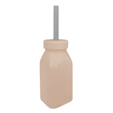 MiNiKOiOi 矽膠牛奶瓶, 200ml, 奶茶杏, 1個