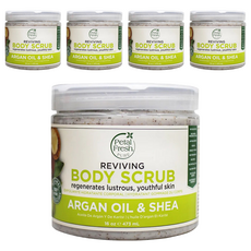 Petal Fresh 有機植萃乳油木果 身體去角質淨白霜, 473ml, 5罐