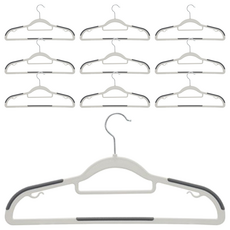 comet 旋轉防滑衣架, 黑色, 10個