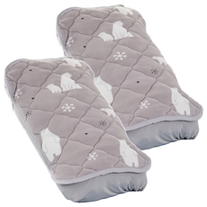 北極熊 防靜電吸濕發熱保暖枕墊 2入/組