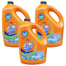 Mr Muscle 威猛先生 浴室清潔劑 檸檬酸升級配方, 3.785L, 3桶