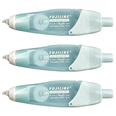 TEMPO 節奏牌 FUJILINE 12米大容量修正帶, 日本原裝A級母帶替芯, 高效修正, 書寫流暢, 綠色, 1組
