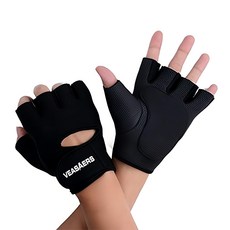 AOLIKES 奧力克斯 運動透氣防滑手套 萊卡材質 矽膠減震顆粒, S, 黑色, 1雙