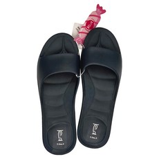 T.One.S Q彈軟糖室內拖鞋，加深鞋底不規則凹凸紋理排水防滑, XL, 深藍色