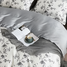 40支100%純天絲TENCEL 35公分床包兩用被4件組 AB雙版兩風格