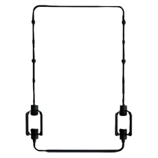 D.U.C TTA 系統架 含桌面夾鉗 不鏽鋼材質, 黑, 1個