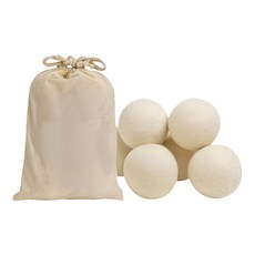 烘衣防靜電羊毛球，附收納袋，8cm，6顆一組, 1組