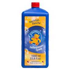 PUSTEFIX 魔法泡泡水補充液, 德國原裝進口, 特殊配方, 色彩繽紛不易破, 無毒安全, 藍色, 1瓶