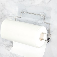 PEACHY LIFE 完美主義 霧面304不鏽鋼捲筒紙巾架, 金屬銀, 1個