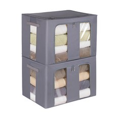 comet 大容量基本款現代生活箱 100L, 灰色, 2個